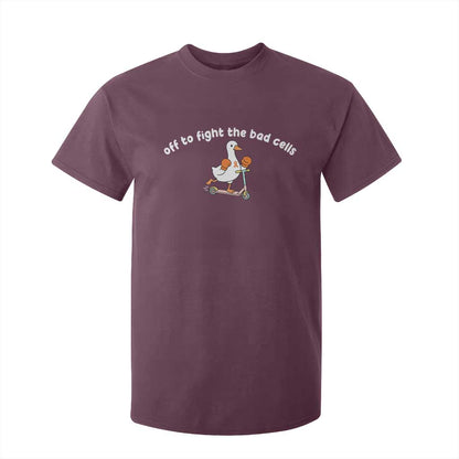 Funny Goose Leukemia Cancer Support T Shirt For Kid Off To Fight The Bad Cells