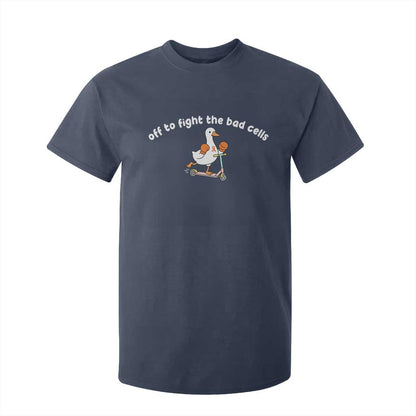 Funny Goose Leukemia Cancer Support T Shirt For Kid Off To Fight The Bad Cells