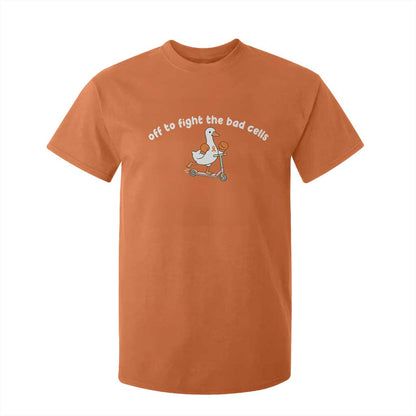 Funny Goose Leukemia Cancer Support T Shirt For Kid Off To Fight The Bad Cells