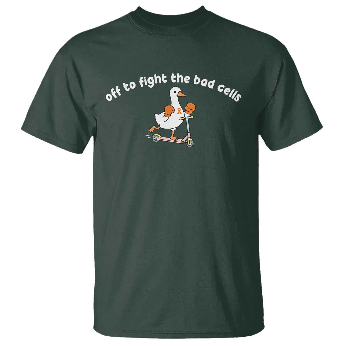 Funny Goose Leukemia Cancer Support T Shirt Off To Fight The Bad Cells