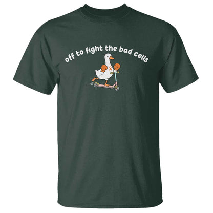 Funny Goose Leukemia Cancer Support T Shirt Off To Fight The Bad Cells