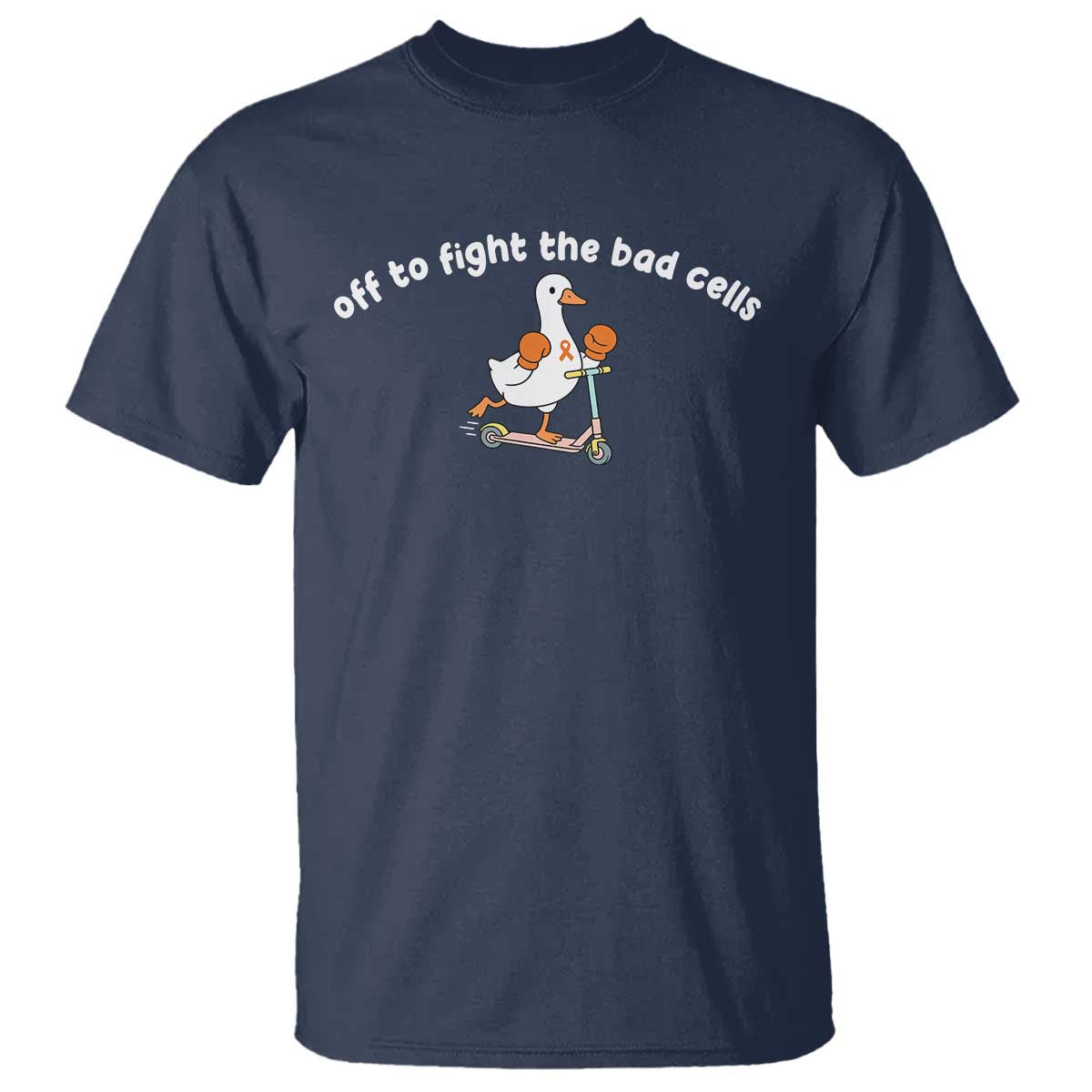 Funny Goose Leukemia Cancer Support T Shirt Off To Fight The Bad Cells