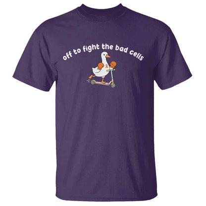 Funny Goose Leukemia Cancer Support T Shirt Off To Fight The Bad Cells