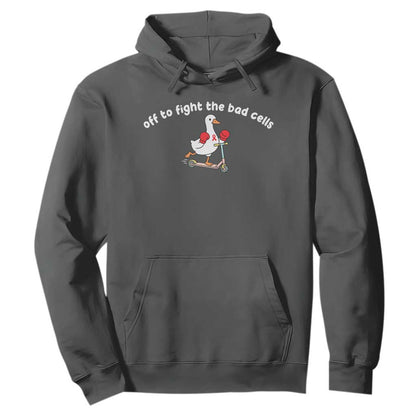 Funny Goose Blood Cancer Support Hoodie Off To Fight The Bad Cells