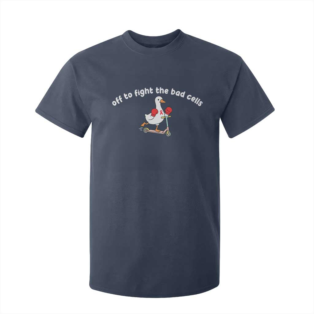 Funny Goose Blood Cancer Support T Shirt For Kid Off To Fight The Bad Cells