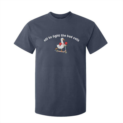 Funny Goose Blood Cancer Support T Shirt For Kid Off To Fight The Bad Cells