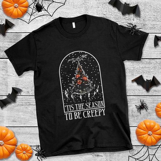 halloween-christmas-t-shirt-tis-the-season-to-be-creepy-xmas-tree-skeleton-snowy
