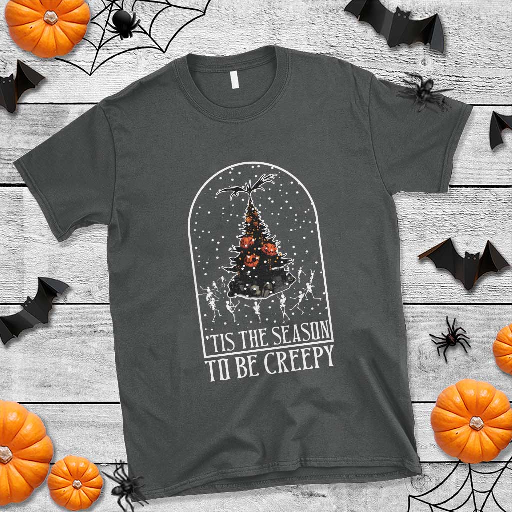 halloween-christmas-t-shirt-tis-the-season-to-be-creepy-xmas-tree-skeleton-snowy