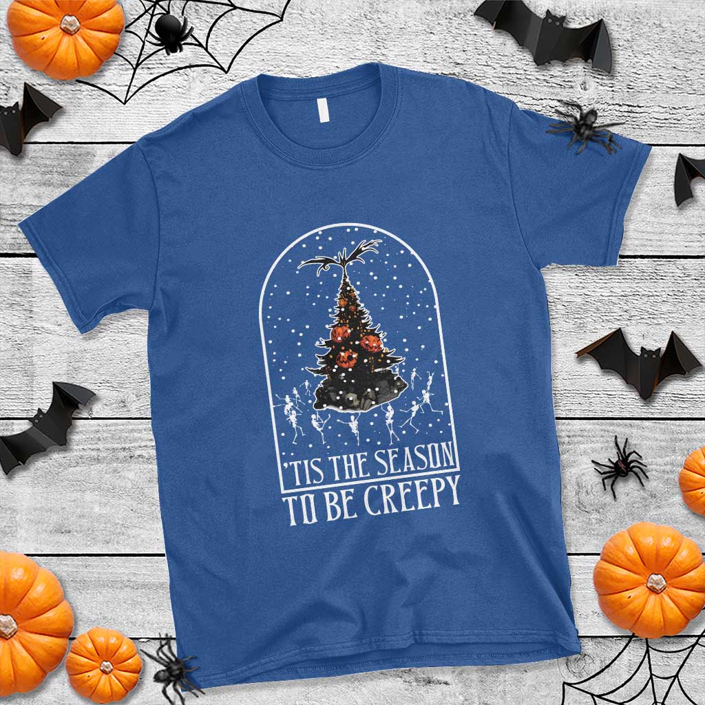 halloween-christmas-t-shirt-tis-the-season-to-be-creepy-xmas-tree-skeleton-snowy