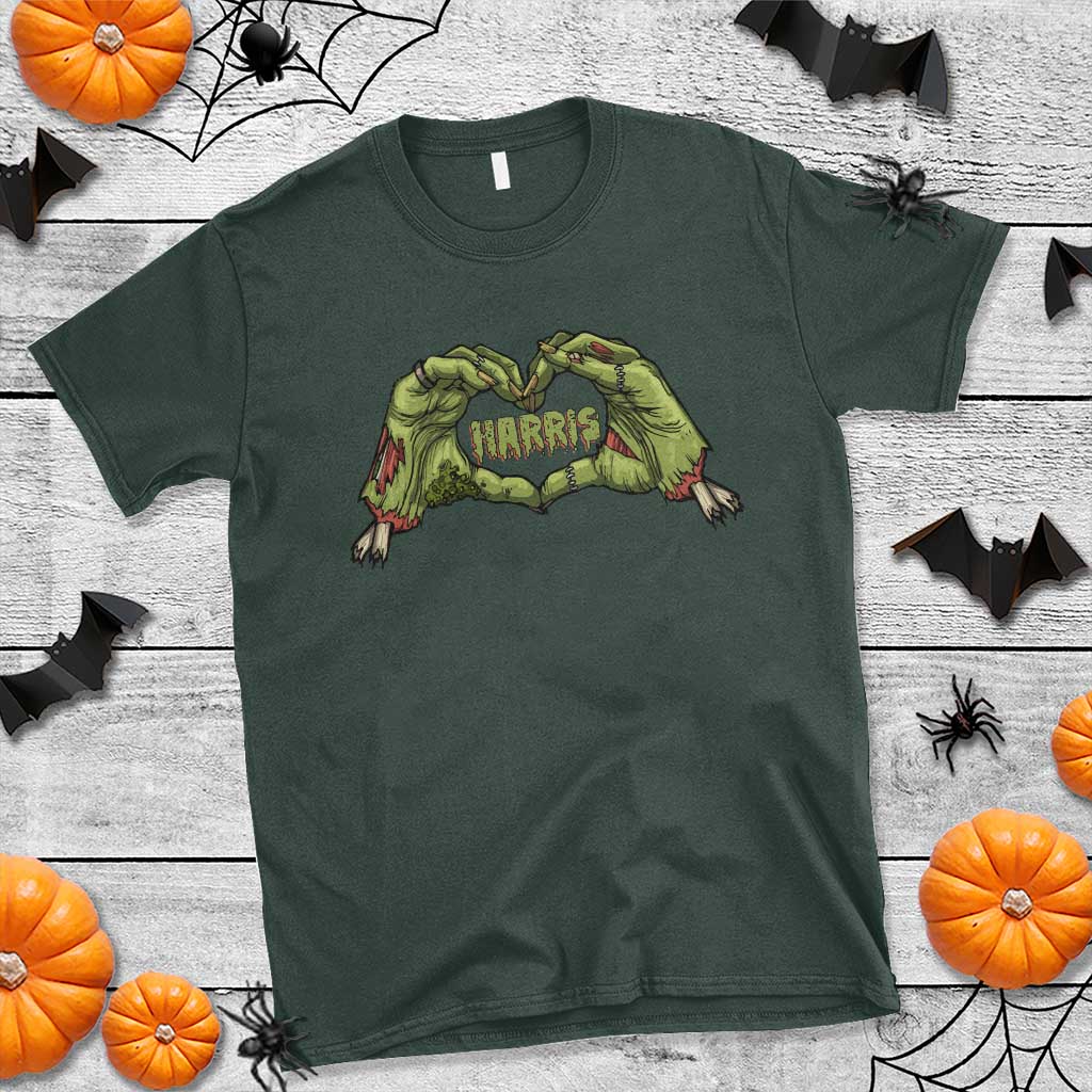 funny-harris-halloween-t-shirt-harris-heart-green-zombie-hand-election-2024-costume
