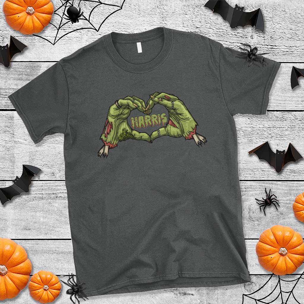 funny-harris-halloween-t-shirt-harris-heart-green-zombie-hand-election-2024-costume