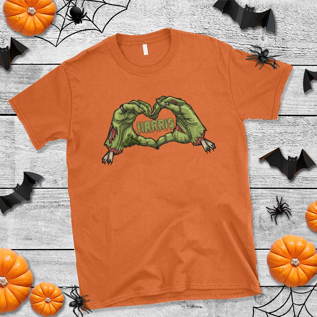 funny-harris-halloween-t-shirt-harris-heart-green-zombie-hand-election-2024-costume