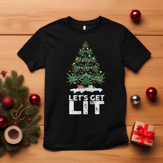 funny-christmas-weed-t-shirt-lets-get-lit-weeds-xmas-tree