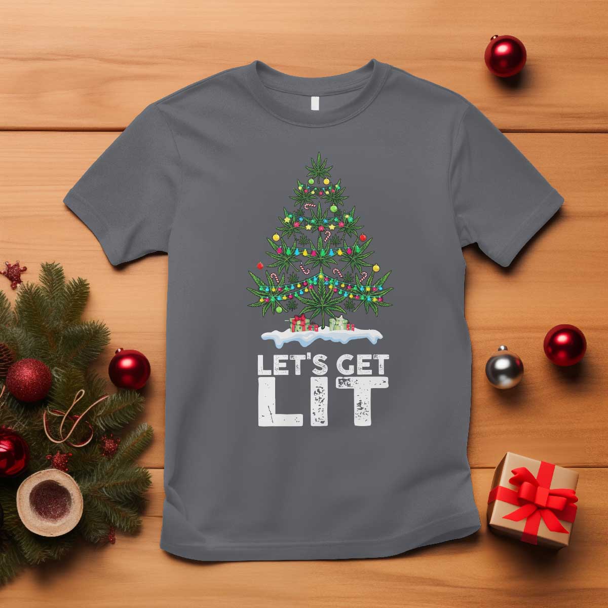 funny-christmas-weed-t-shirt-lets-get-lit-weeds-xmas-tree