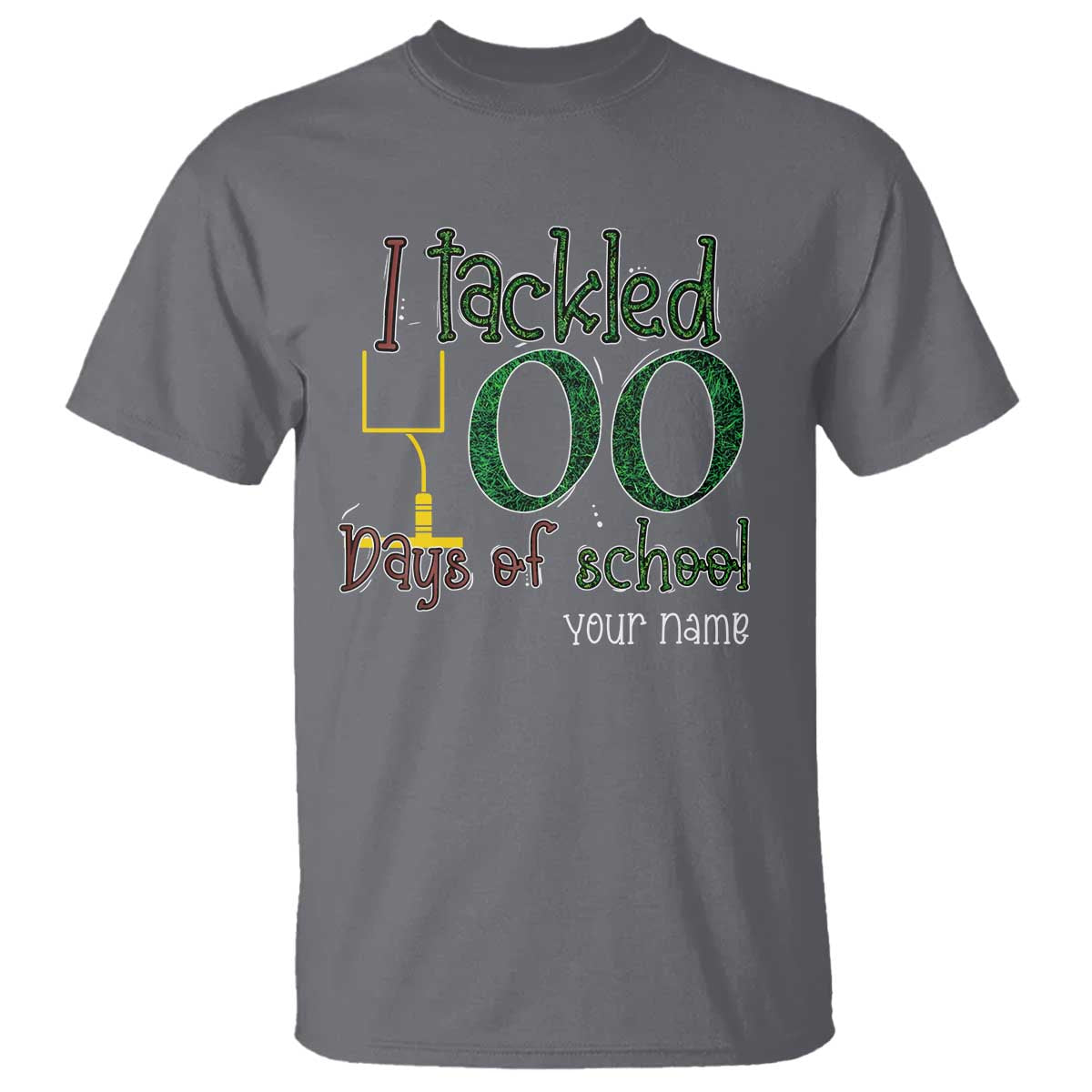 personalized-100th-day-of-school-football-t-shirt-custom-text-i-tackled-100-days-of-school