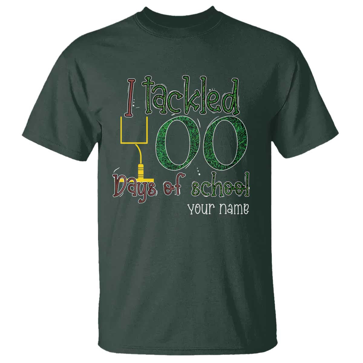 personalized-100th-day-of-school-football-t-shirt-custom-text-i-tackled-100-days-of-school
