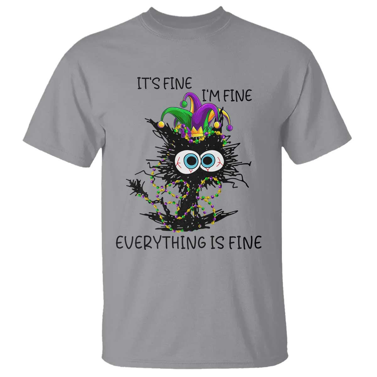 funny-mardi-gras-cat-t-shirt-its-fine-im-fine-everything-is-fine-jester-hat-beads