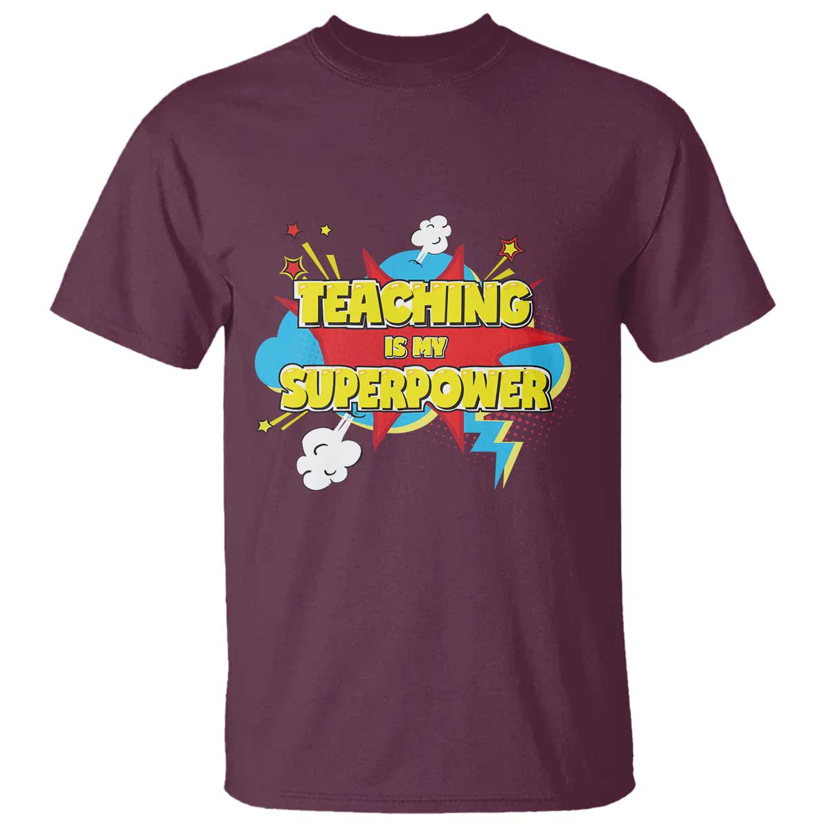teachers-t-shirt-teaching-is-my-super-power-retro-comic