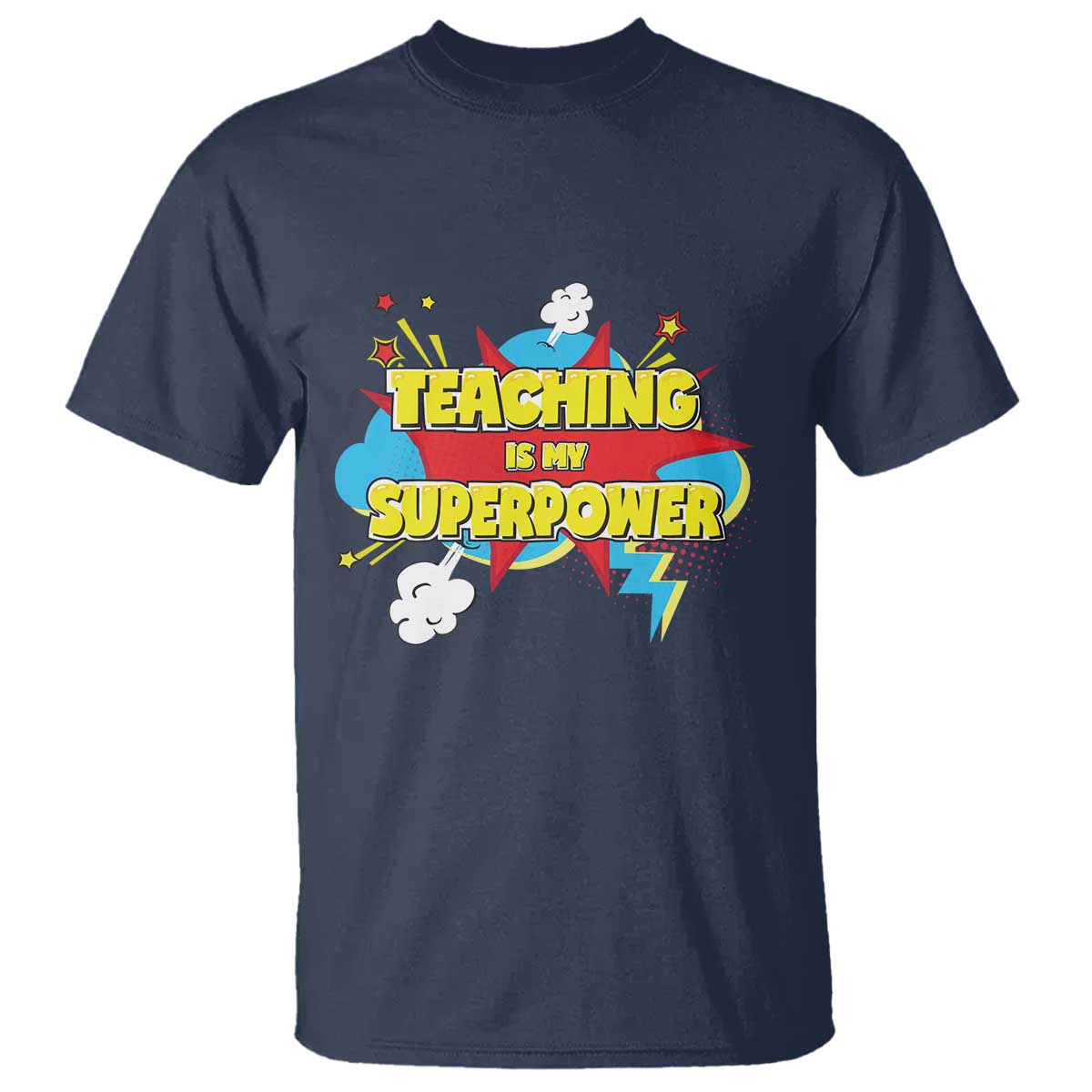 teachers-t-shirt-teaching-is-my-super-power-retro-comic