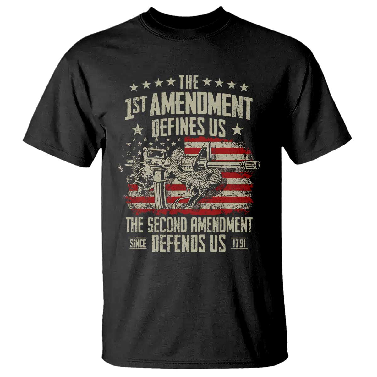 the-1st-amendment-defines-us-the-second-defends-us-since-1791-t-shirt-vintage-american-flag