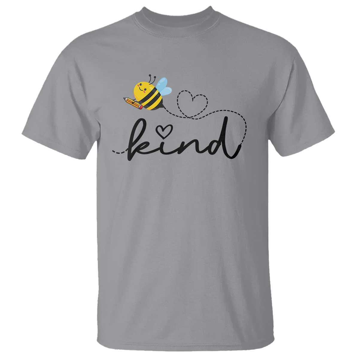 positive-quote-bee-t-shirt-be-kind-pencil-back-to-school-bumblebee