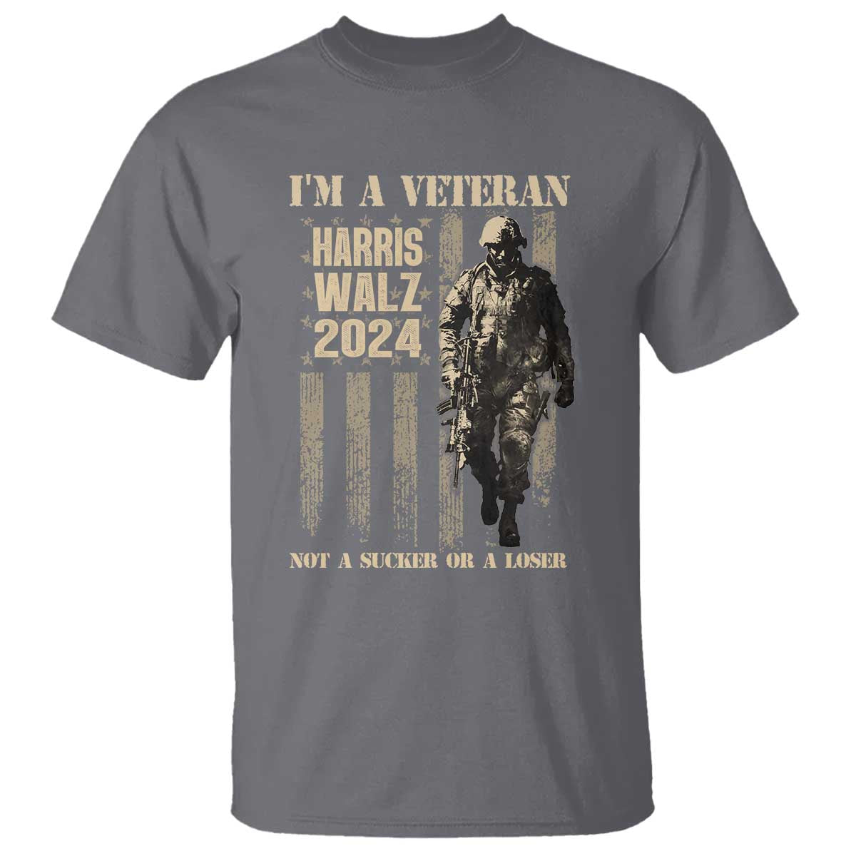 harris-walz-2024-t-shirt-im-a-veteran-not-a-sucker-or-a-loser-vintage-american-flag-military