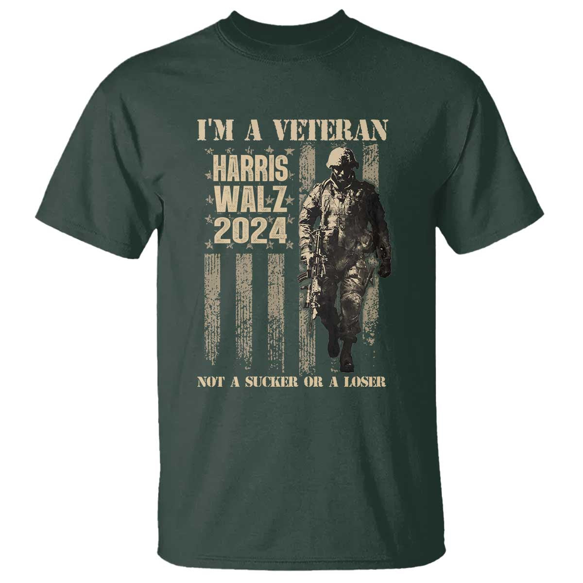 harris-walz-2024-t-shirt-im-a-veteran-not-a-sucker-or-a-loser-vintage-american-flag-military