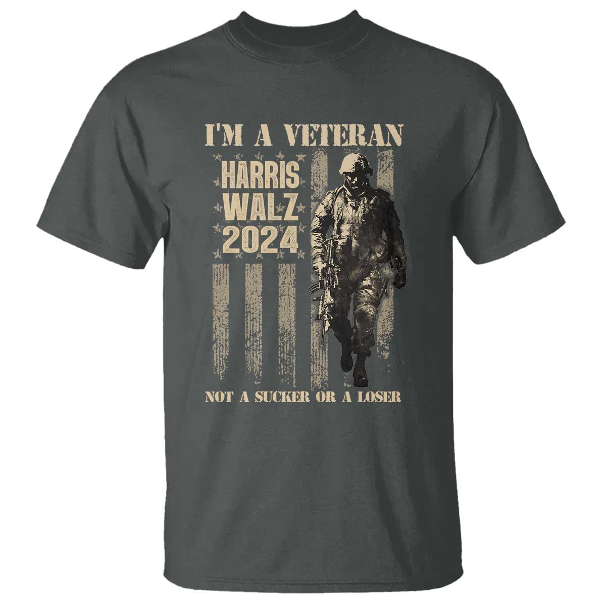 harris-walz-2024-t-shirt-im-a-veteran-not-a-sucker-or-a-loser-vintage-american-flag-military