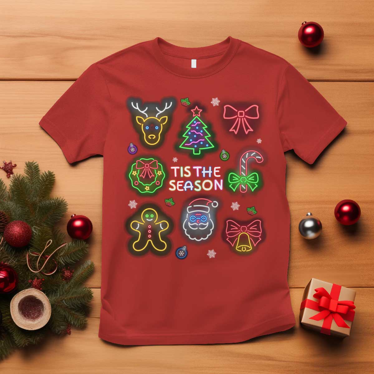 funny-christmas-t-shirt-tis-the-season-neon-lights-santa-gingerbread