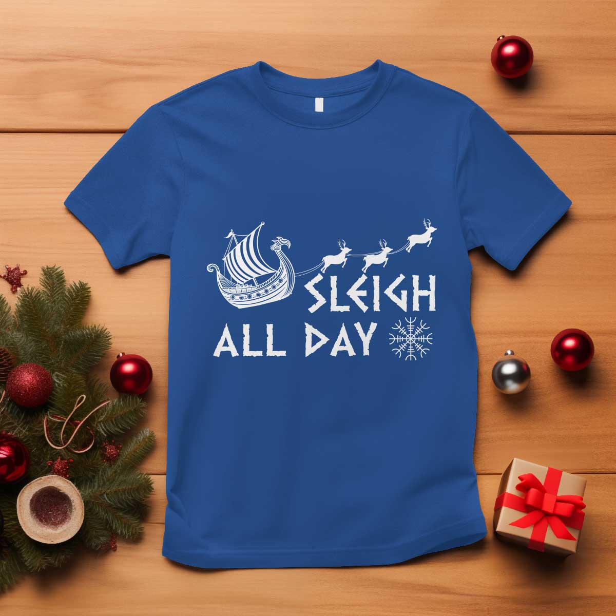 christmas-viking-t-shirt-sleigh-all-day-reindeers-longships