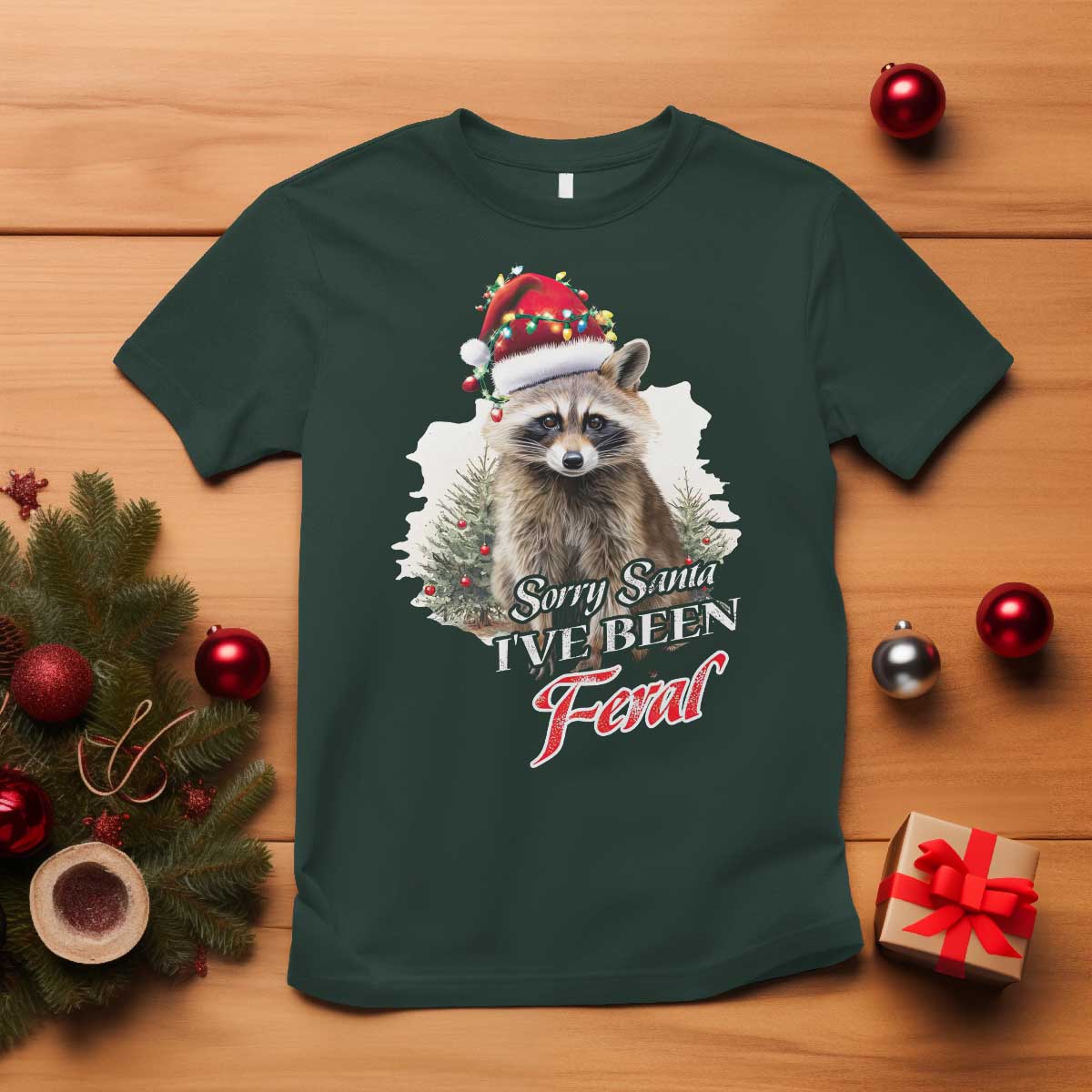 funny-christmas-racoon-t-shirt-sorry-santa-ive-been-feral-trash-panda
