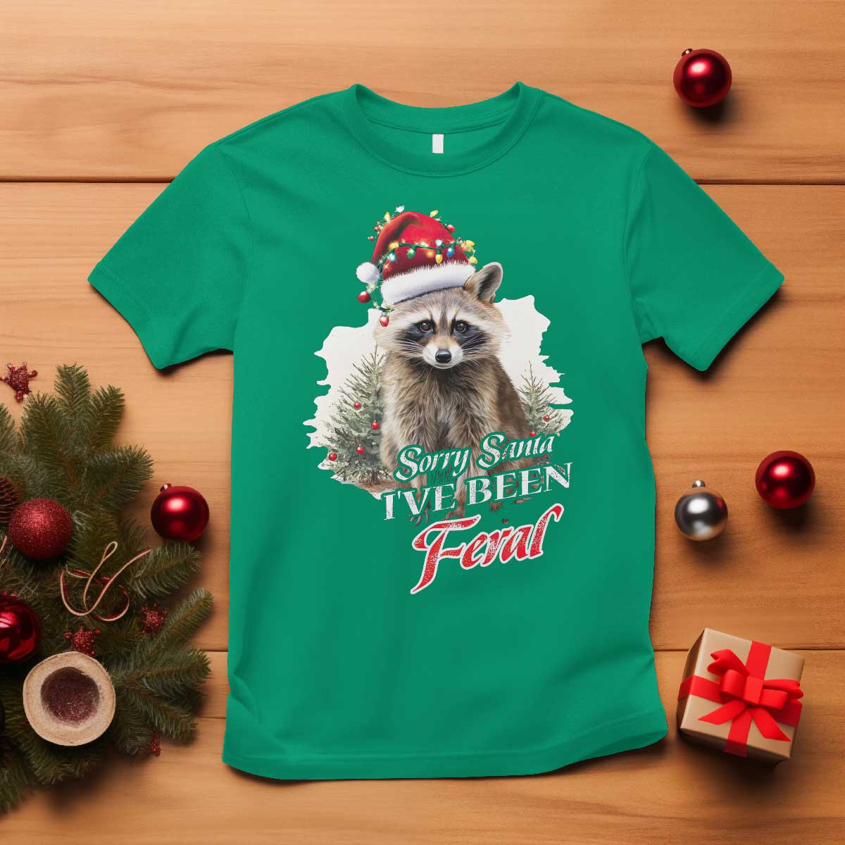 funny-christmas-racoon-t-shirt-sorry-santa-ive-been-feral-trash-panda