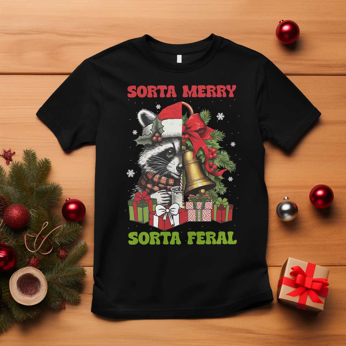 funny-christmas-racoon-t-shirt-sorta-merry-sorta-feral-xmas-wreath