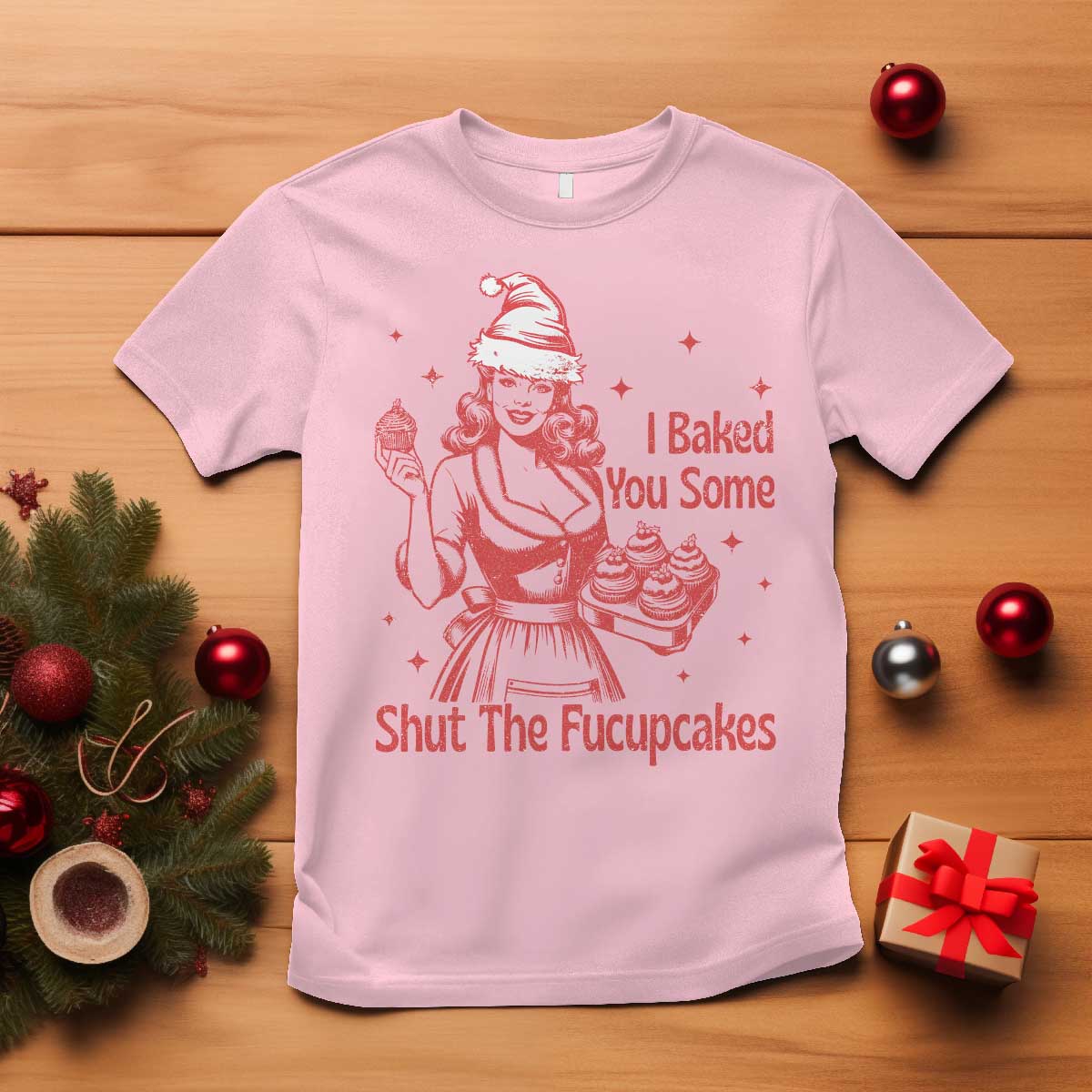 funny-christmas-baking-t-shirt-i-baked-you-some-shut-the-fucupcakes-vintage-santa-hat