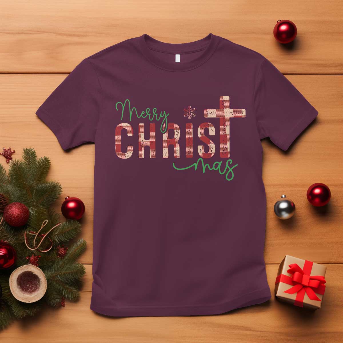 christian-christmas-t-shirt-merry-christmas-cross-faith