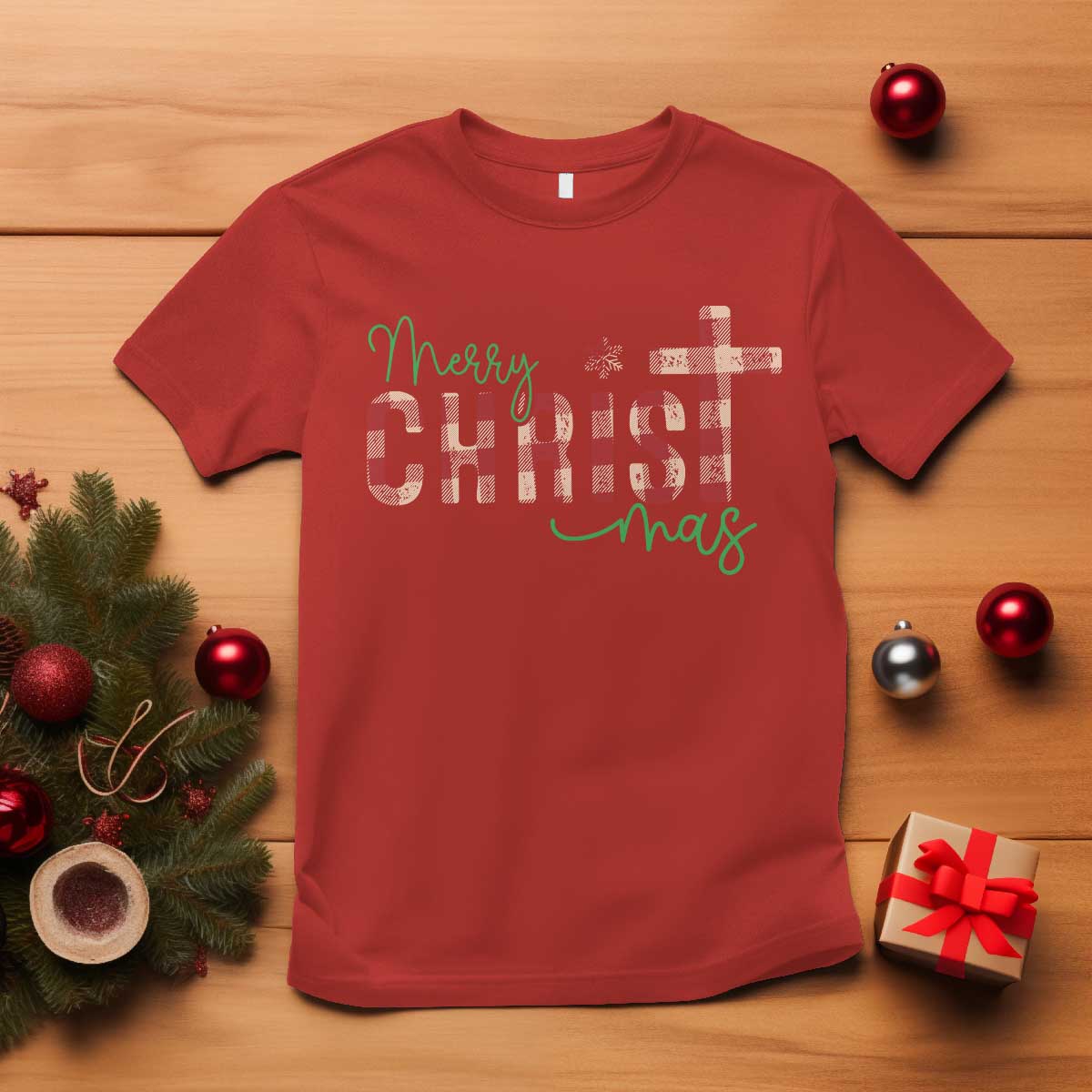 christian-christmas-t-shirt-merry-christmas-cross-faith