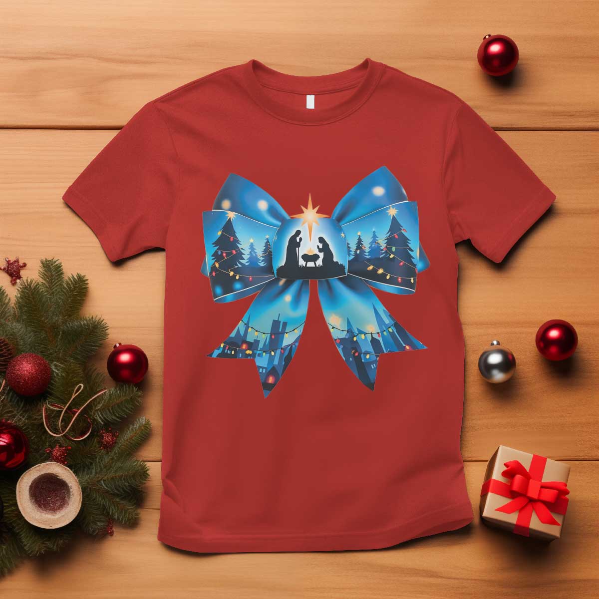 jesus-god-nativity-scene-coquette-bow-christmas-t-shirt