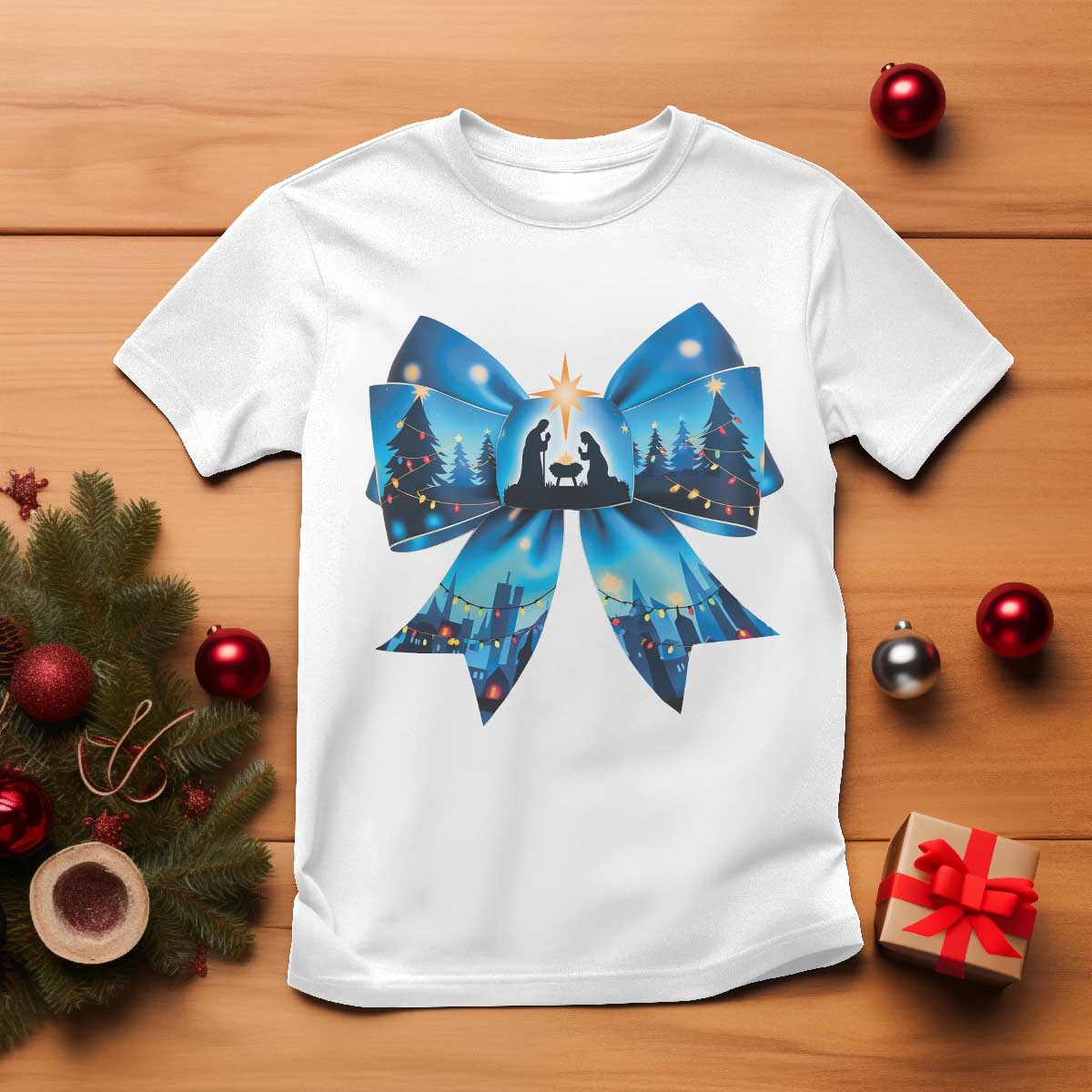 jesus-god-nativity-scene-coquette-bow-christmas-t-shirt