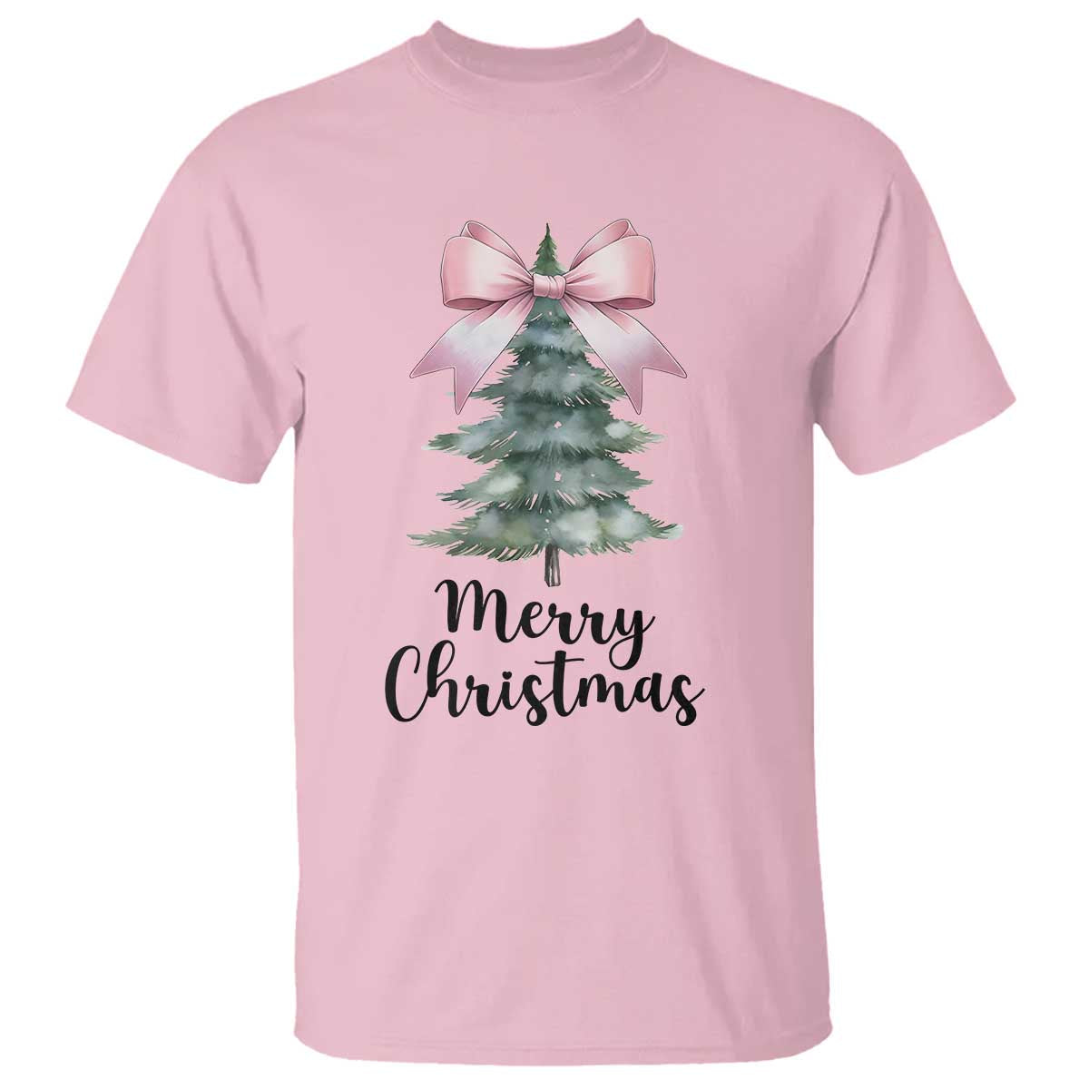 funny-coquette-merry-christmas-t-shirt-pink-bow-xmas-tree