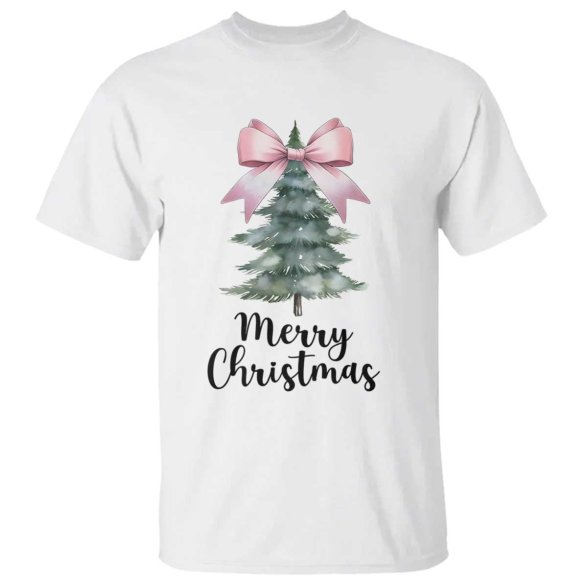 funny-coquette-merry-christmas-t-shirt-pink-bow-xmas-tree