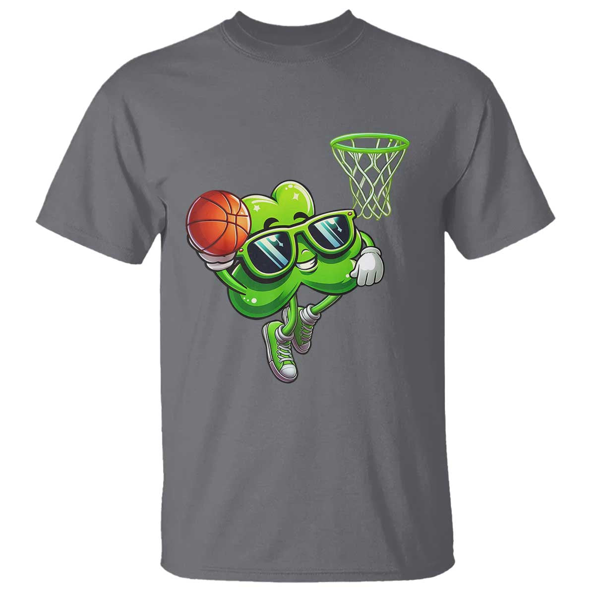 funny-st-patricks-day-basketball-green-shamrock-t-shirt