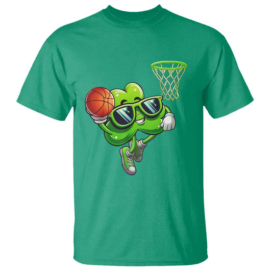 funny-st-patricks-day-basketball-green-shamrock-t-shirt