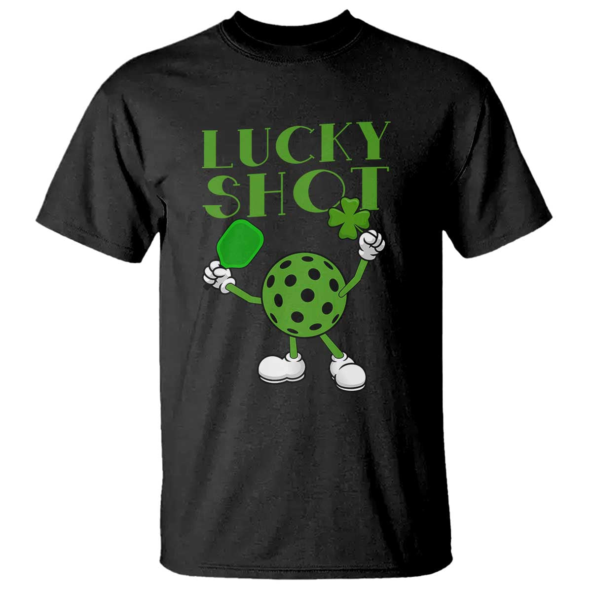 funny-st-patricks-day-pickleball-lucky-shot-t-shirt