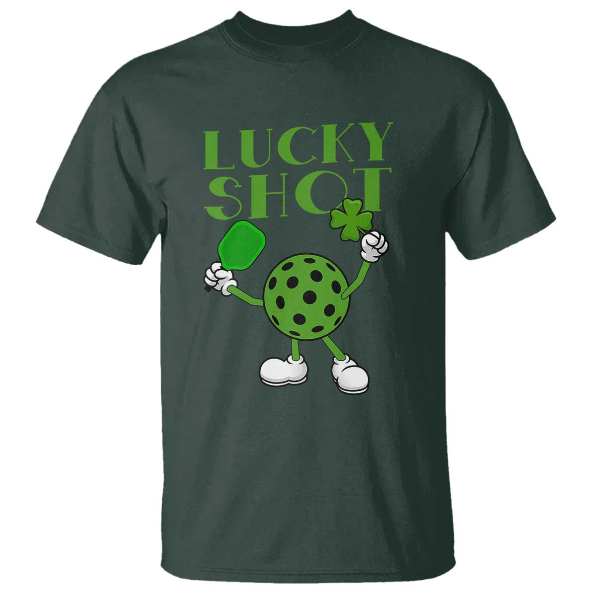 funny-st-patricks-day-pickleball-lucky-shot-t-shirt