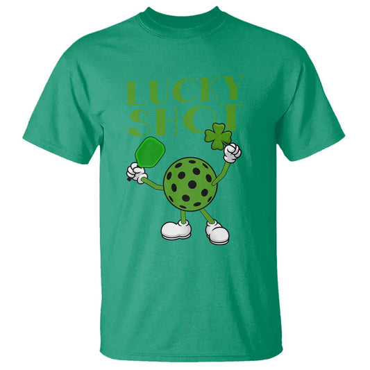 funny-st-patricks-day-pickleball-lucky-shot-t-shirt