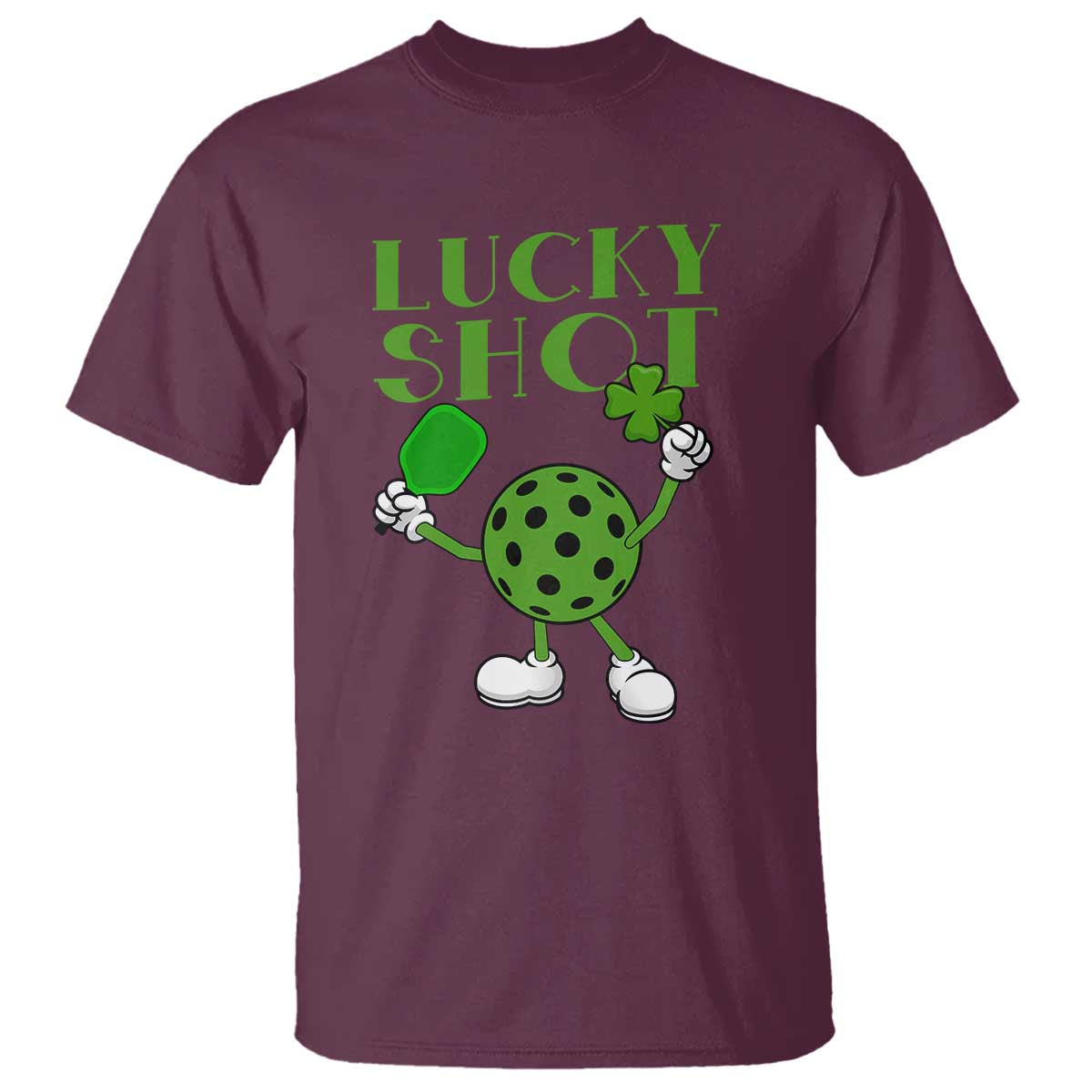 funny-st-patricks-day-pickleball-lucky-shot-t-shirt