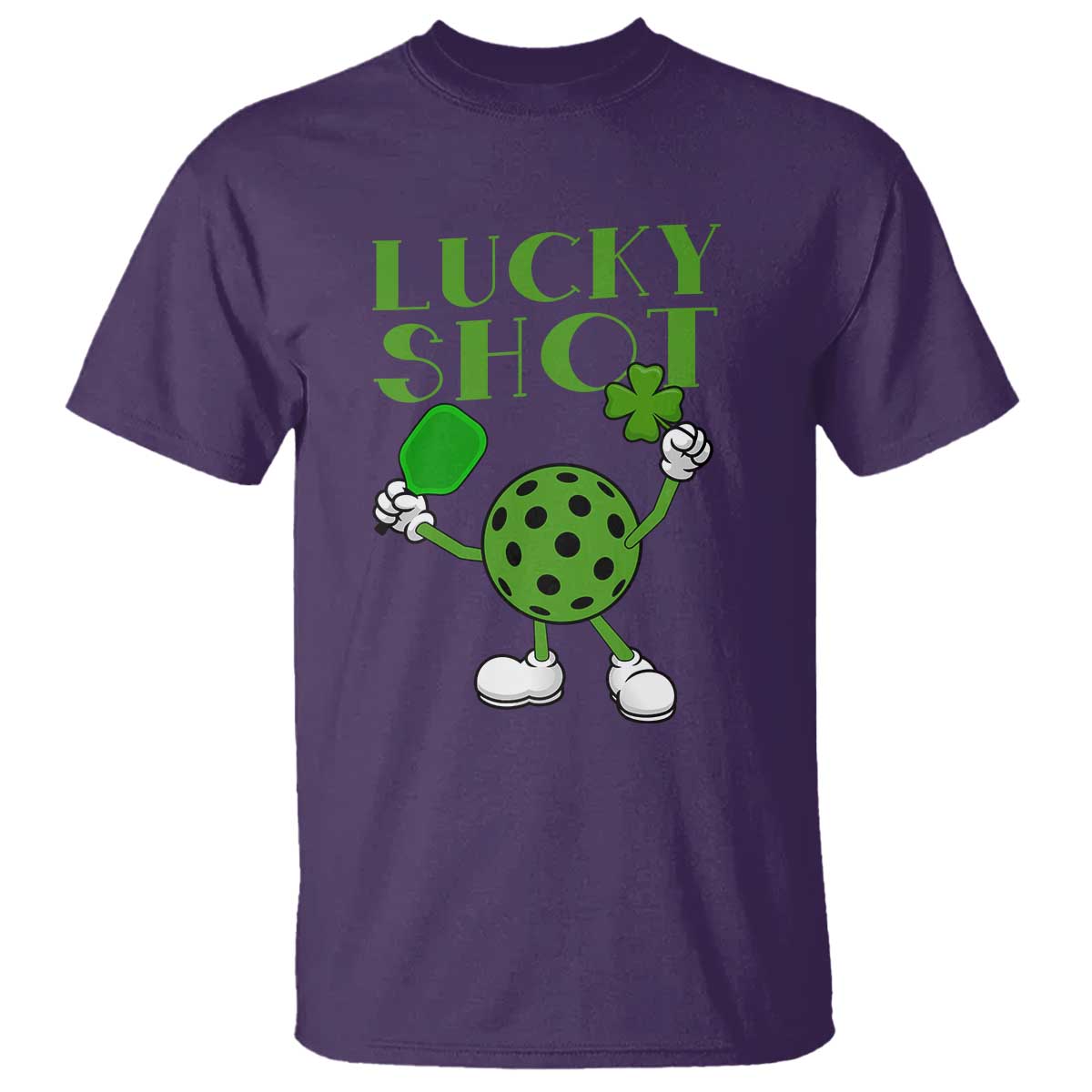 funny-st-patricks-day-pickleball-lucky-shot-t-shirt