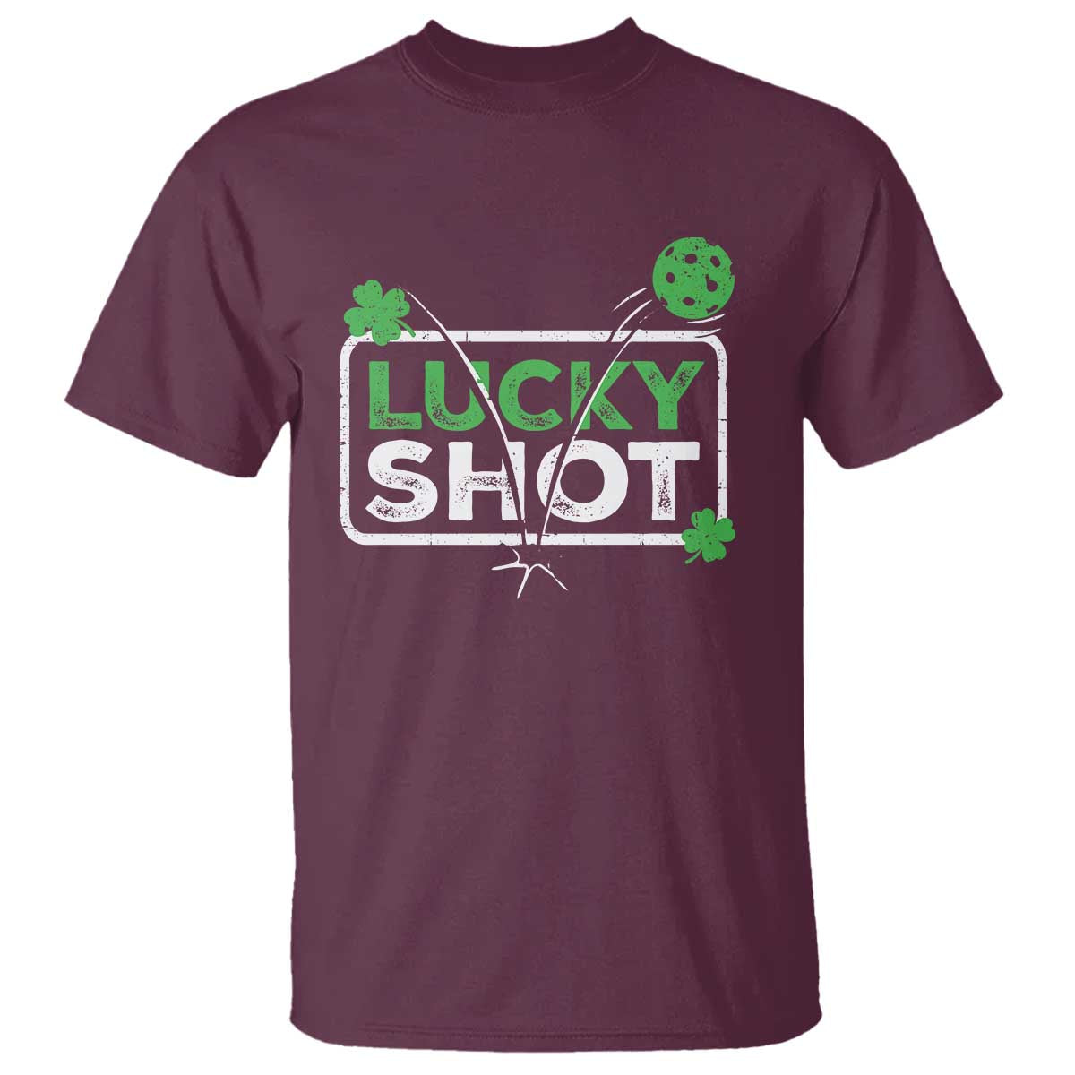 funny-st-patricks-day-pickleball-t-shirt-lucky-shot-shamrock