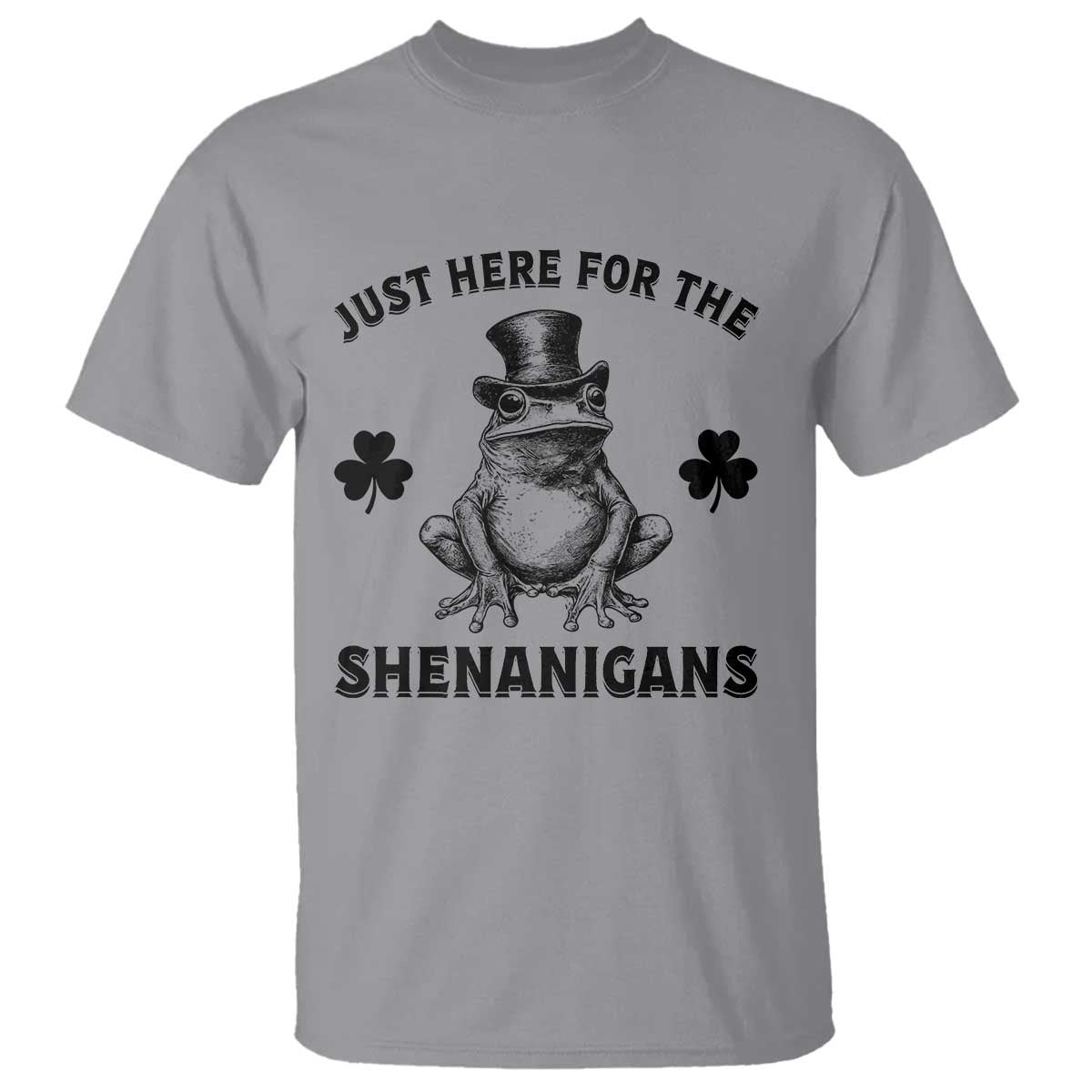 funny-st-patricks-day-just-here-for-the-shenanigans-t-shirt-frog-shamrock