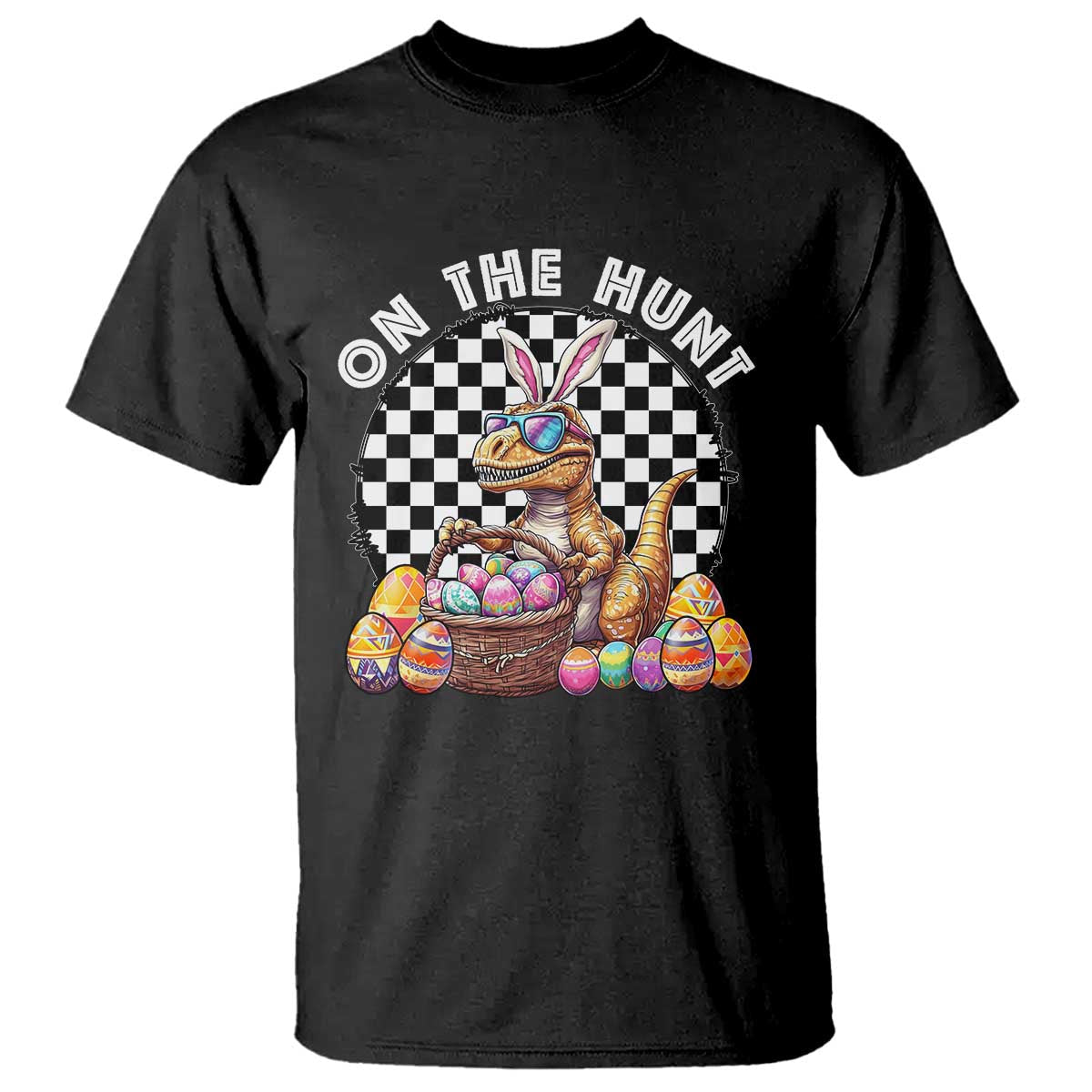 funny-easter-day-dinosaur-bunny-t-shirt-on-the-hunt-egg-hunting
